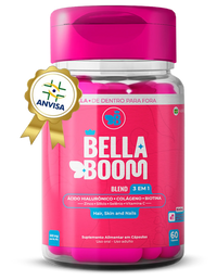 KIT Explosão de Beleza + 3 meses de BellaBoom + Shampoo + Boost Mask 2em1